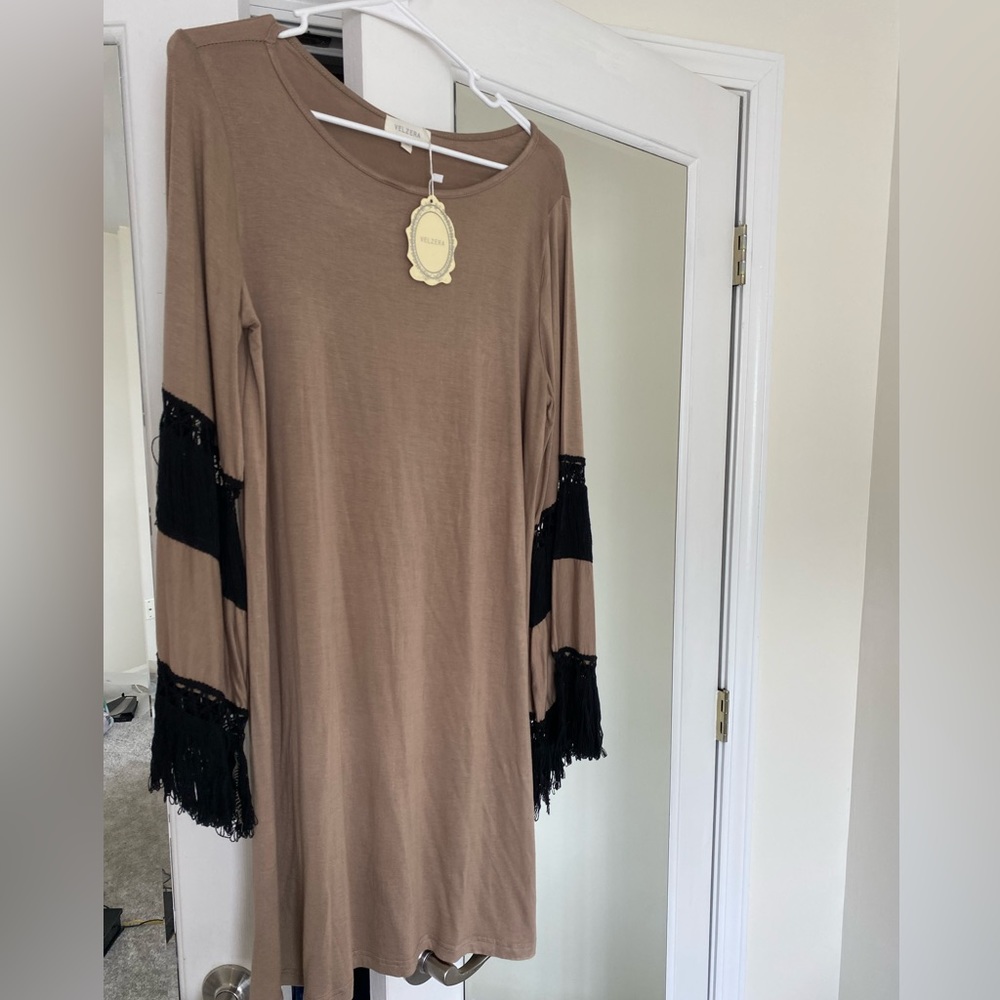 Women’s Crochet Knit Sleeve Dress 1XL